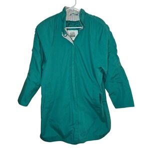 Vintage 1990s FLEET‎ STREET Green Spring Rain Jacket Women's Size 8